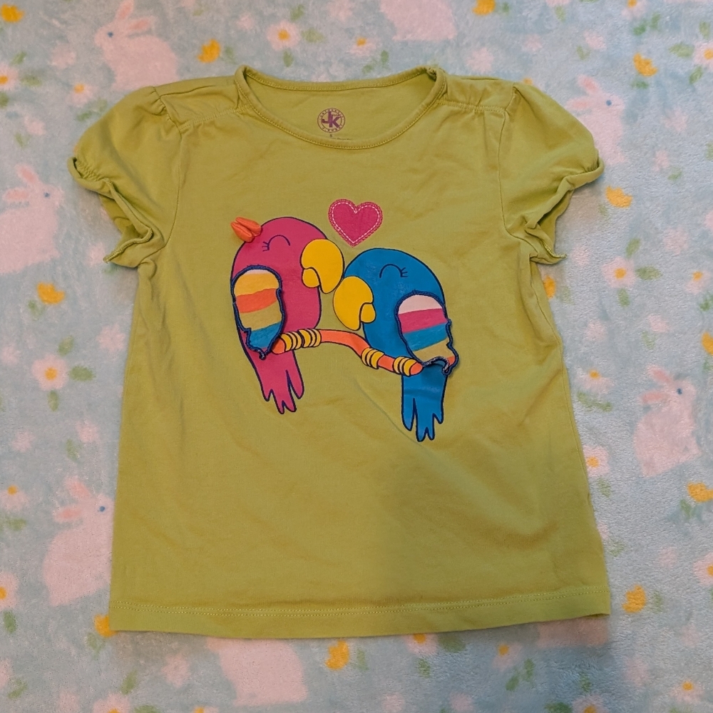 J. Khaki Parrot Girls 5 Short Sleeve Tee
